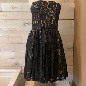 NWT Robert Rodriguez Black & Tan lace Party Dress